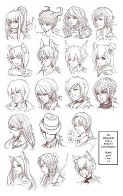 动漫角色发型绘制参考 从基础到进阶实战技巧